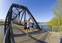 Walking, jogging and biking paths